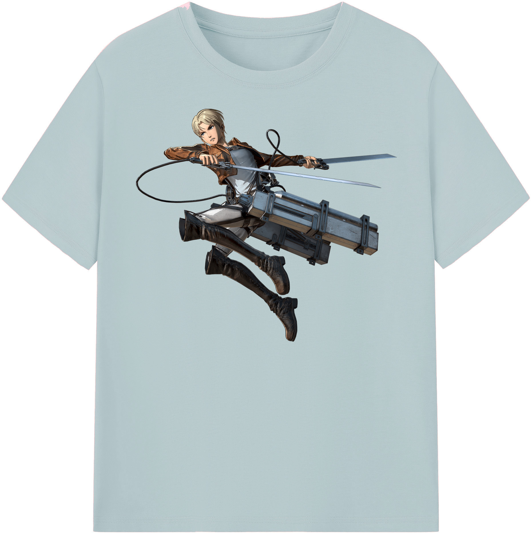 （画像用） 進撃の巨人 Attack on Titan 綿100％半袖Tシャツ（フロントプリント）